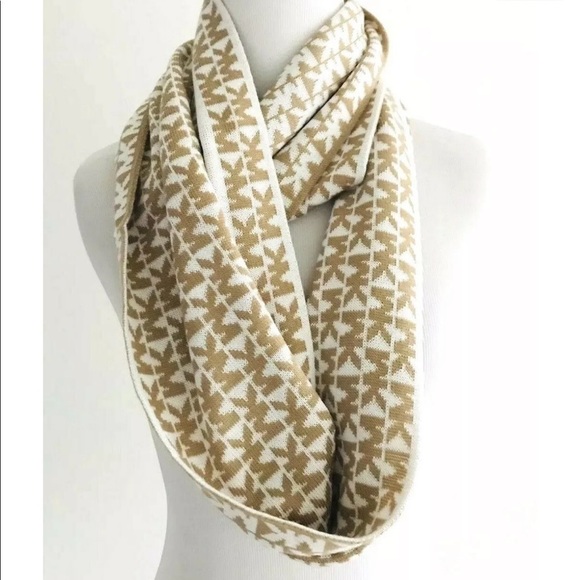 Michael Michael Kors | Logo Infinity Scarf Women's Size OS Brown Comfort - Picture 6 of 8